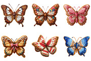 Gingerbread Cookie Butterfly Clipart, an Illustration by DreamArtGraphic (Thumbnail 2 of 5)