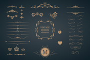 Vintage design elements &monograms, an Invitation Template by MARIA KOLYADINA (Thumbnail 2 of 3)