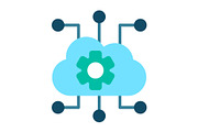 Cloud Flat Icon, a Duotone Icon by Pexelpy (Thumbnail 1 of 2)