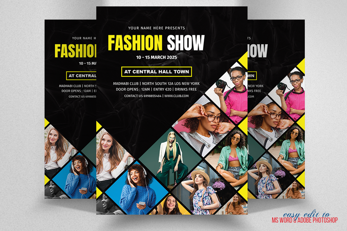 Fashion Show / Models Week Flyer, a Flyer Template by Madhabi Studio (Photo 2 of 3)