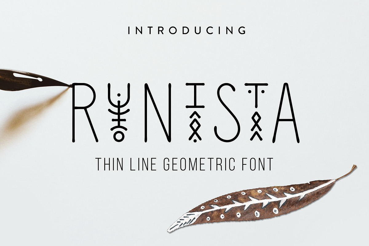 Thin Line Font Bundle: 7 in 1, a Symbol Font by Struvictory.art (Photo 26 of 30)
