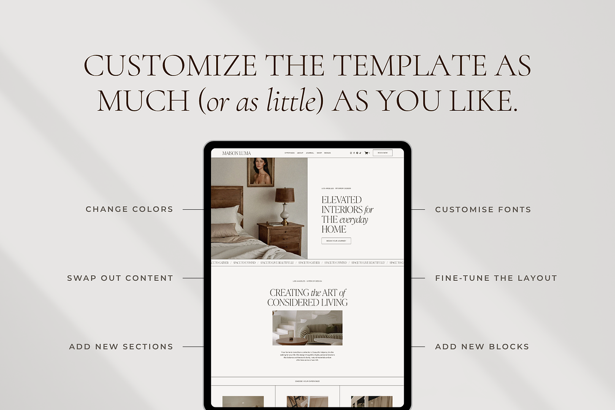 Interior Designer Website Template, a Squarespace Template by Candor Templates (Photo 20 of 21)