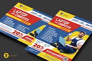 Computer Repair, a Flyer Template by Saphari (Thumbnail 1 of 3)