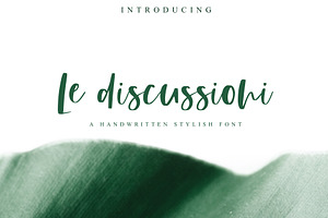 Le Discussioni | Stylish Font