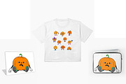 Rubber Hose Pumpkins Clipart Set, an Object Graphic by ChubbyBunny Art (Thumbnail 4 of 9)