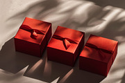 86 Gift boxes with ribbons and bows, a Holiday Photo by Handmadefont (Thumbnail 88 of 90)