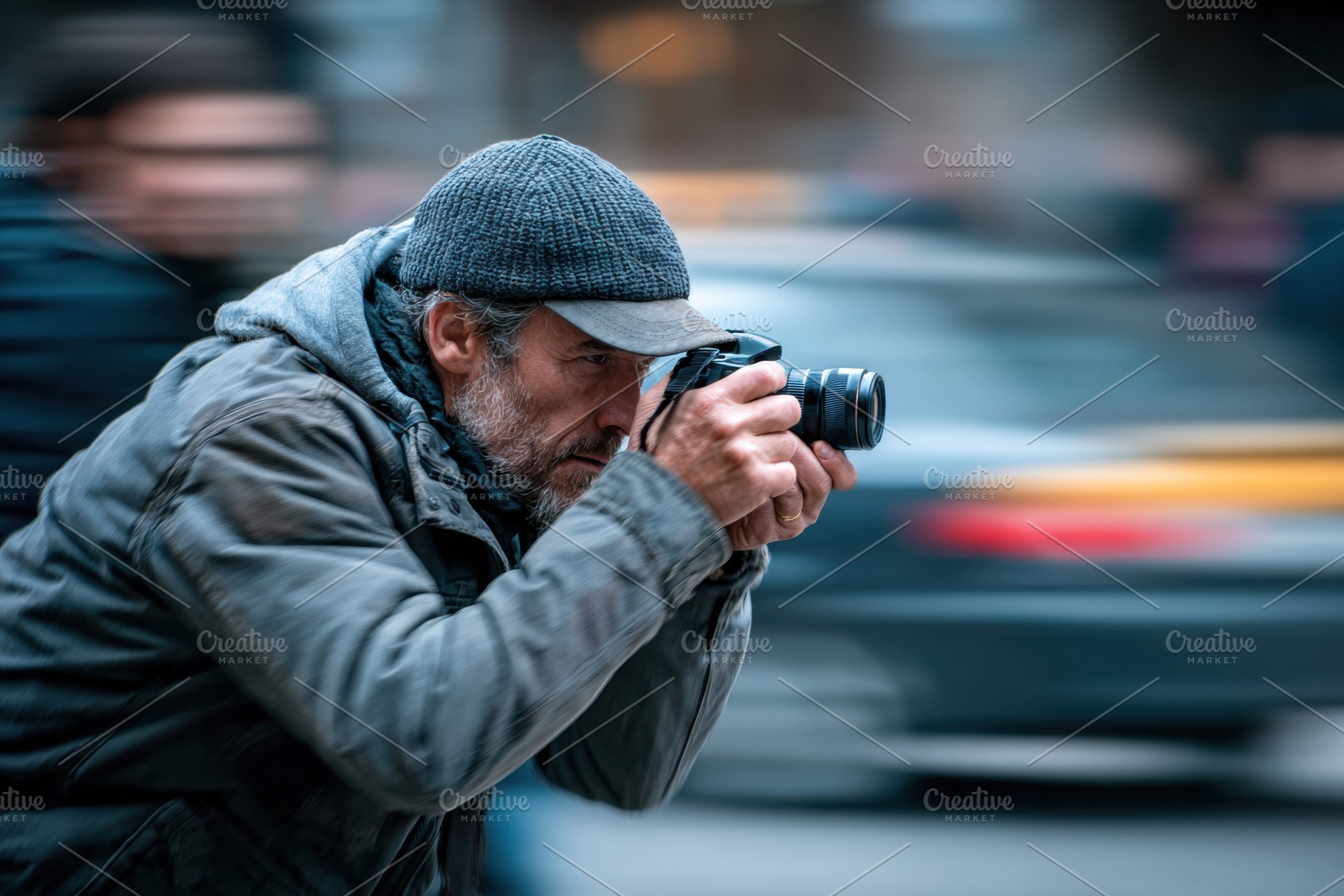 Urban photographer capturing street moments, a Person Photo by AlyaAnd
