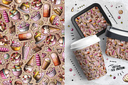 Ice Cream Cartoon Doodle Big Pack, a Decorative Illustration by BALABOLKA (Thumbnail 11 of 11)