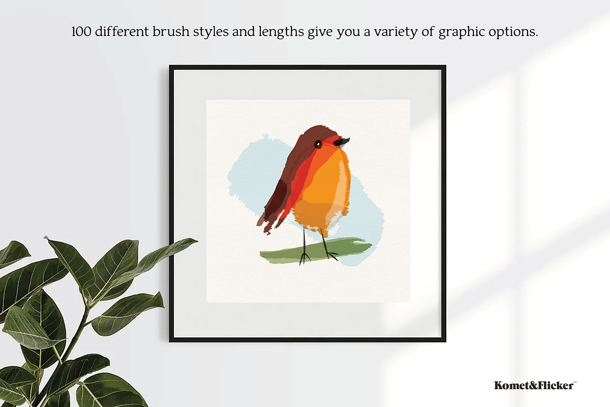 Vector Ink Calligraphy Brushes, a Brush Add-On by Komet & Flicker (Photo 4 of 12)