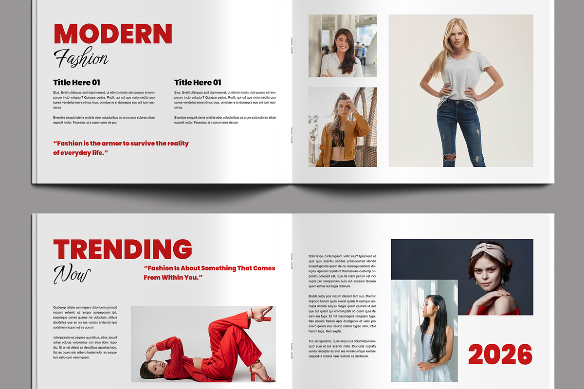 Creative Fashion Magazine Landscape, a Magazine Template by MightyDesign (Photo 3 of 8)