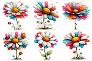 Whimsical Spring Daisy Flower Clipar, an Illustration by Daily.Designs (Thumbnail 4 of 7)