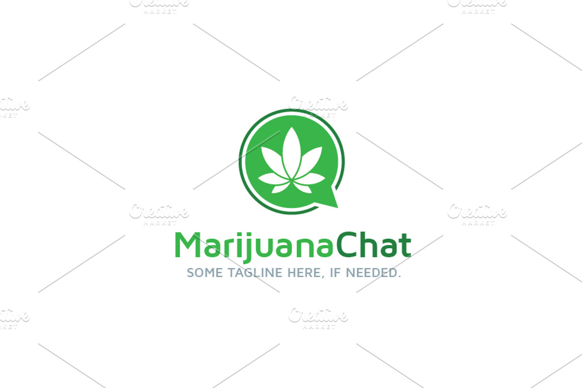 Marijuana / Cannabis / Weed Chat, a Branding & Logo Template by bvcreates (Photo 2 of 6)