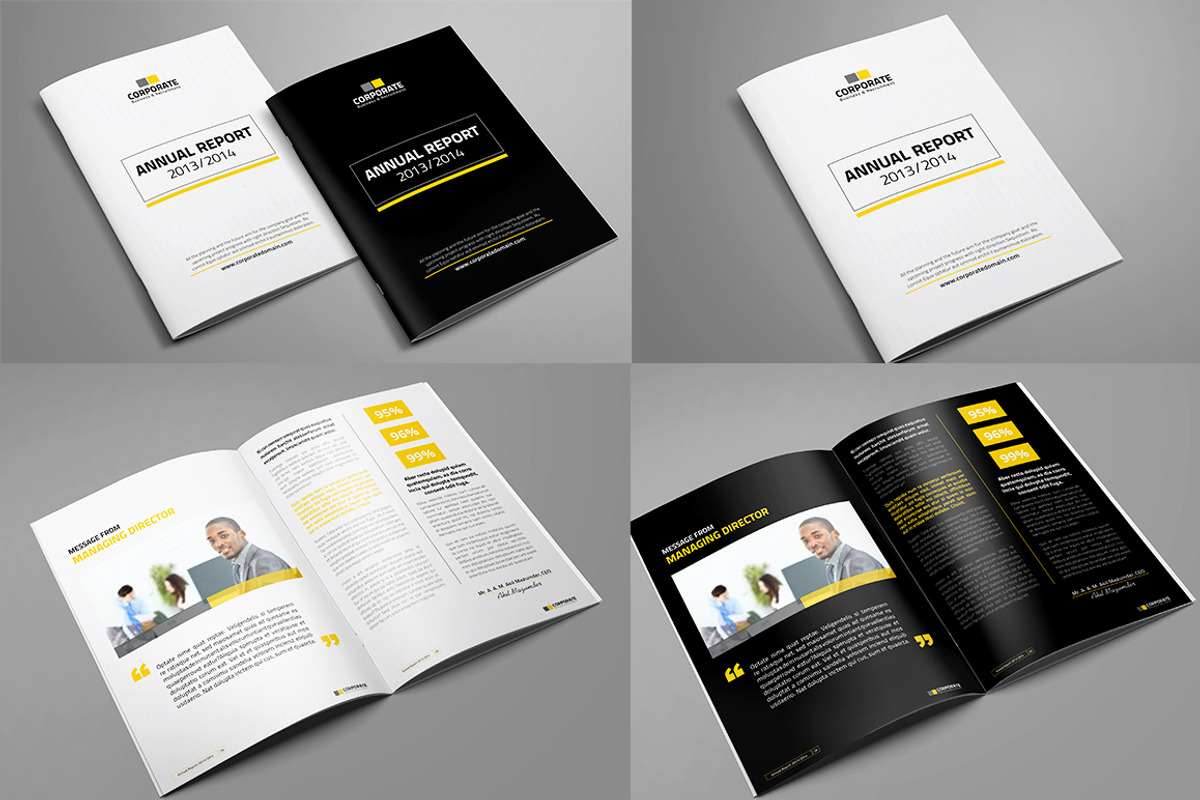 Clean Corporate Annual Report_V3, a Brochure Template by Layout Design (Photo 2 of 5)