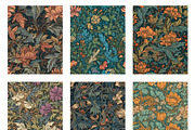 Seamless pattern with flowers, an Illustration by Pundateam (Thumbnail 4 of 5)