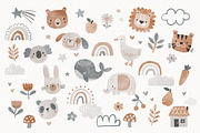 Boho Nursery Clipart and Patterns, an Illustration by Point and Poem (Thumbnail 2 of 8)