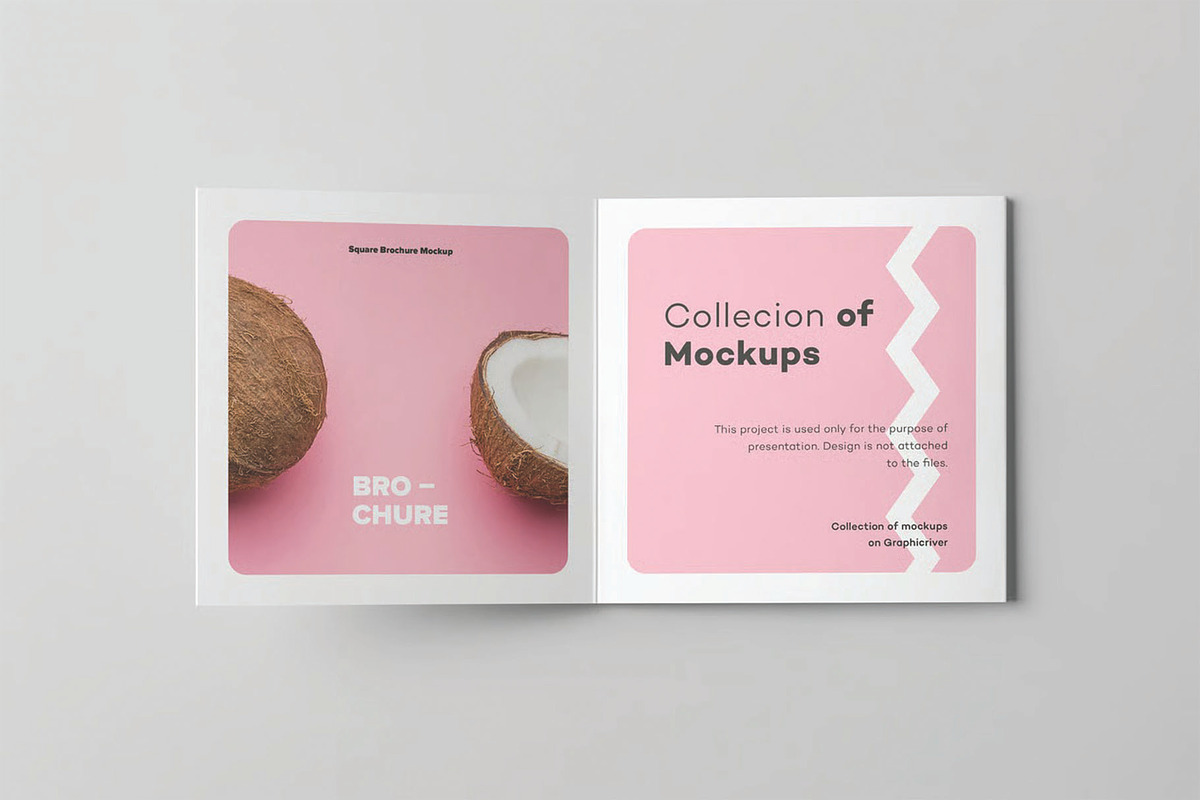 Four Fold Square Brochure Mockup, an Advertising Mockup by DesignRushMarket (Photo 8 of 13)