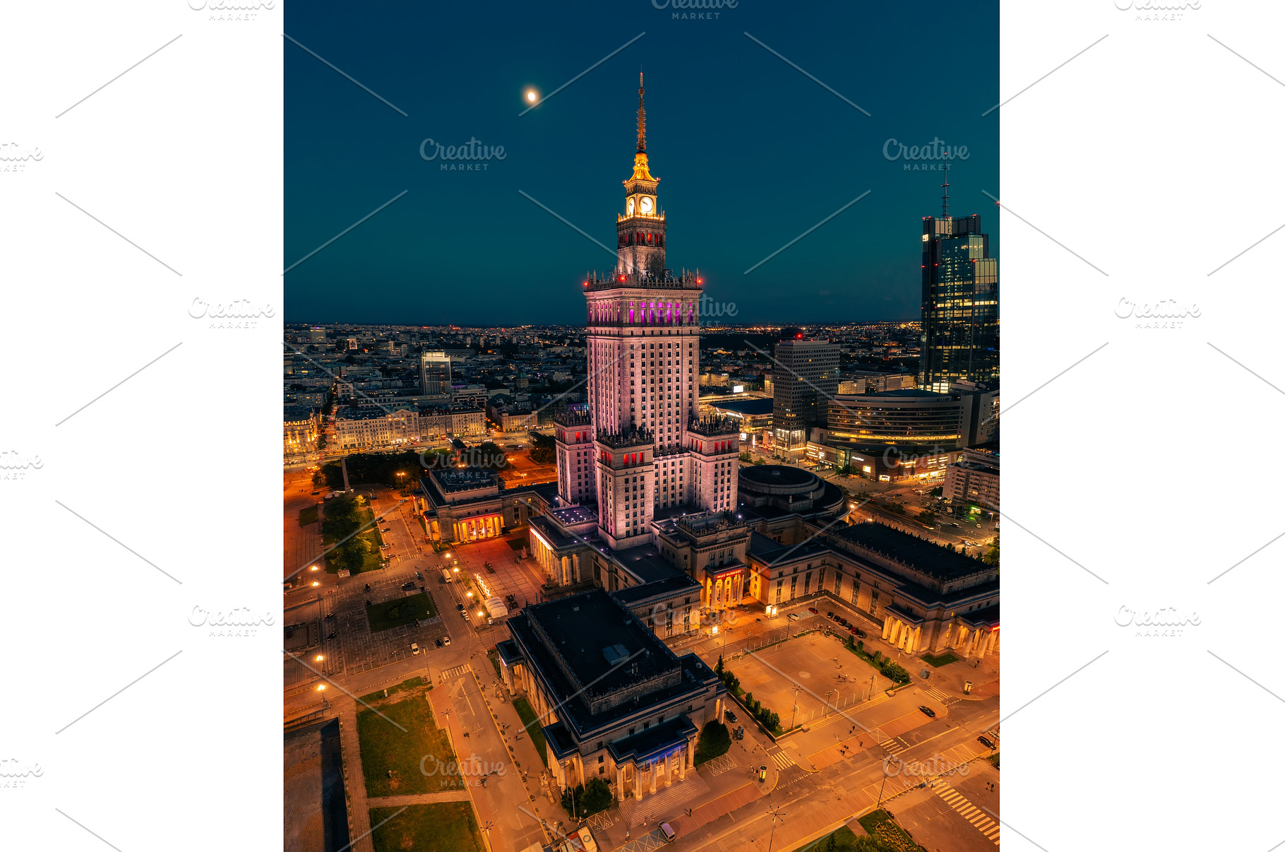 Palace of Science and Culture, an Architecture Photo by Nature and travel