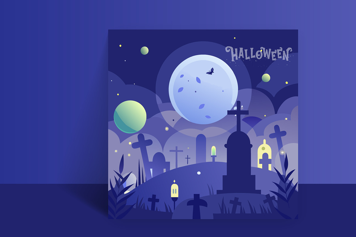 Halloween horror pumpkin banner set, a Poster Template by hkmonir (Photo 2 of 4)