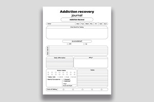 Addiction Recovery Journal KDP