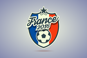 France 2016 Soccer Badge.