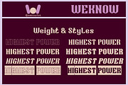 Highest Power font, a Serif Font by weknow (Thumbnail 7 of 8)