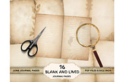 Lined & Blank Junk Journal Kit PDF, a Decorative Illustration by Coral Beauty (Thumbnail 2 of 8)