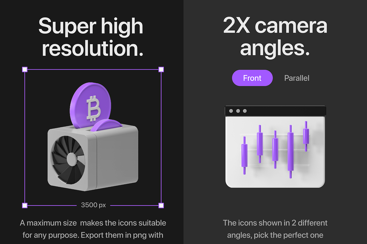 Crypto 3D icons, an Icon by Goicons (Photo 5 of 7)