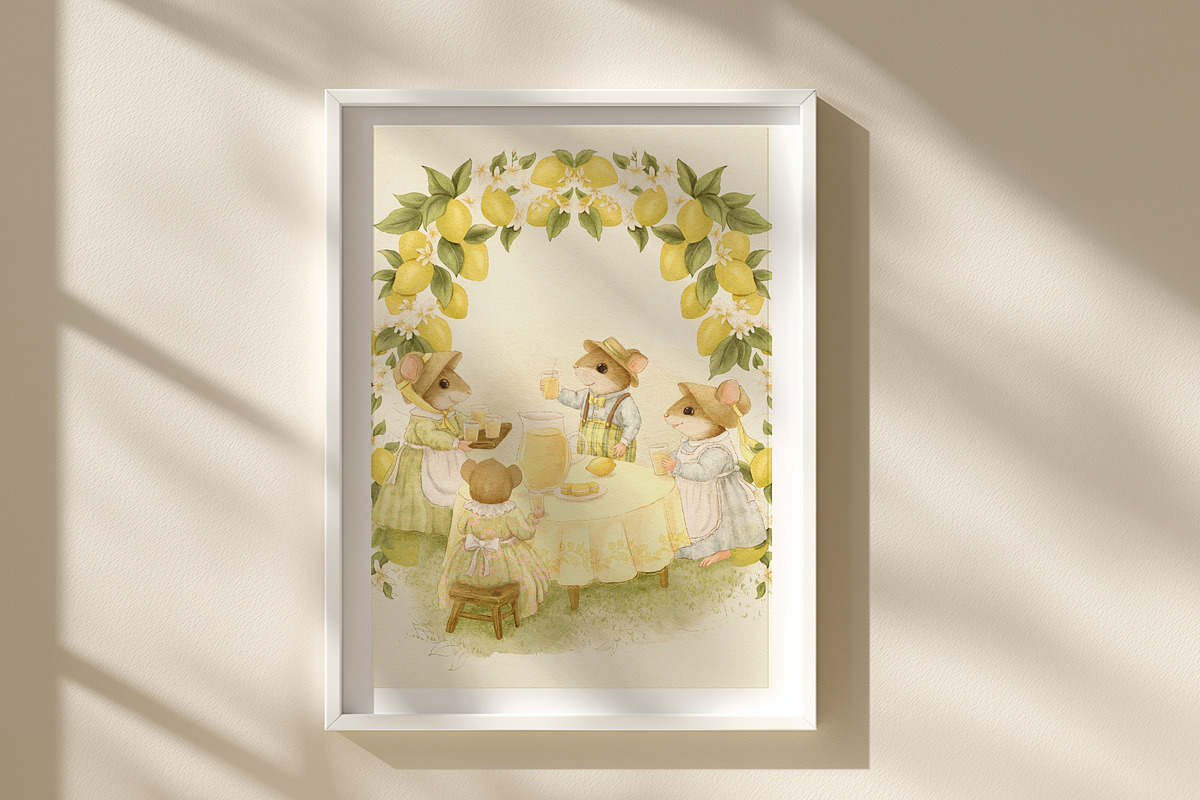 Lemon Garden Collection, a Seasonal Illustration by AlenaVlasko stock Market (Photo 10 of 10)
