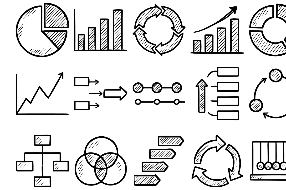 Business Process Diagram Icons, an Object Graphic by nikagraphic (Photo 2 of 3)