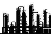 Industrial Factory Silhouette Bundle, an Illustration by Designs_River (Thumbnail 5 of 45)