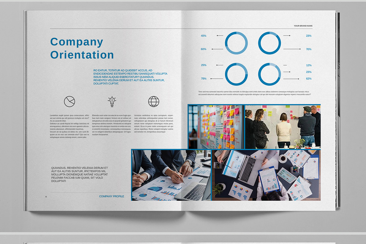 Blue Brand Brochure Template, a Brochure Template by Boris Cupac (Photo 5 of 7)