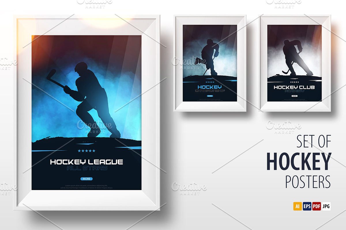 Hockey Posters, a Flyer Template by Leo Edition (Photo 1 of 4)