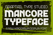 Mancore, a Handwritten Font by Graptail (Thumbnail 1 of 12)
