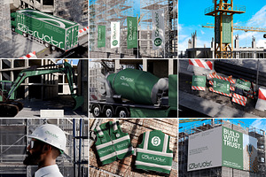 40 Construction Site Branding Mockup