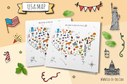 60 USA color hand drawn symbols!, an Object Graphic by Natasha-Pankina.com (Thumbnail 4 of 4)