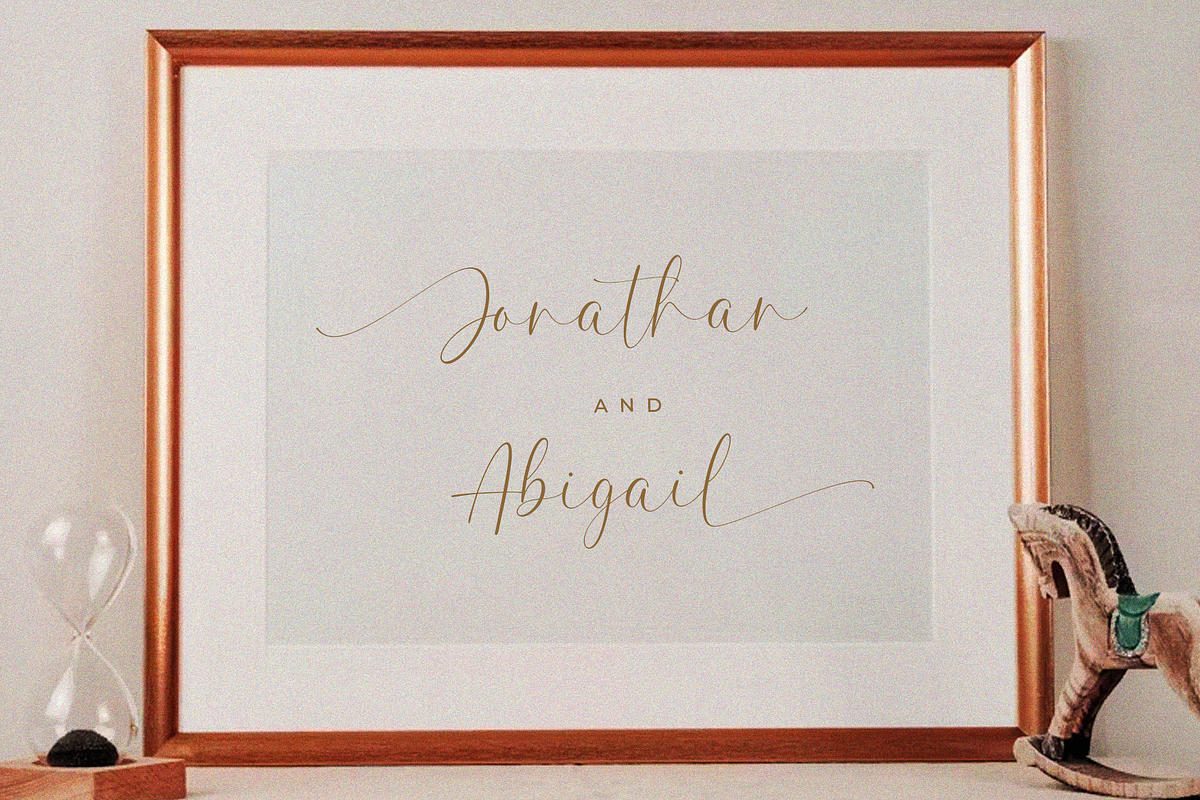 Amellina - A lovely Calligraphy Font, a Script Font by Pen Culture (Photo 8 of 10)