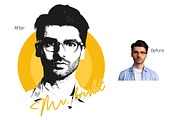 Vector Illustration Portrait Creator, a Brushes & More by INTENTFX (Thumbnail 3 of 9)