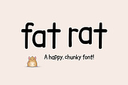 Fat Rat Chunky Font, a Sans Serif Font by DailyMiracleDigitals,LLC (Thumbnail 1 of 7)