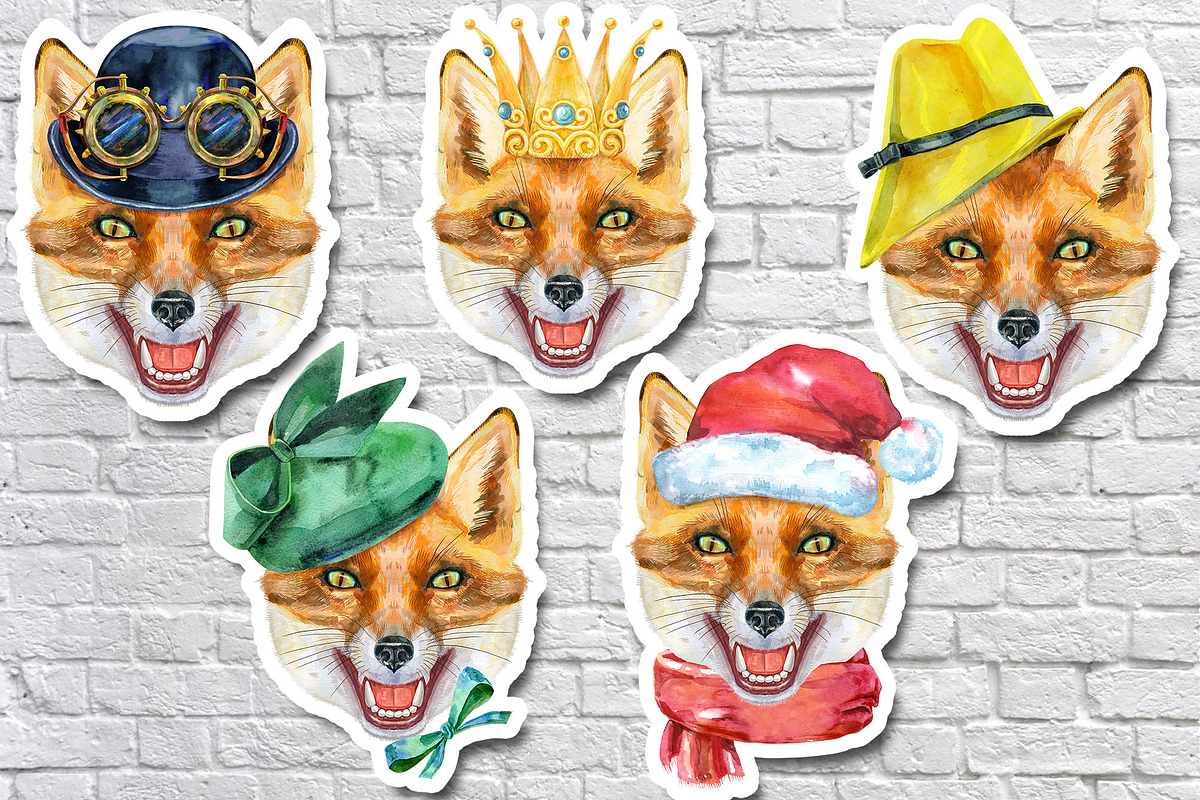 Watercolor red fox, an Animal Illustration by Watercolor fantasy (Photo 5 of 5)