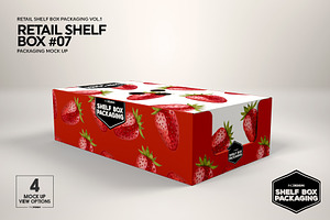 Retail Shelf Box 07 Packaging Mockup