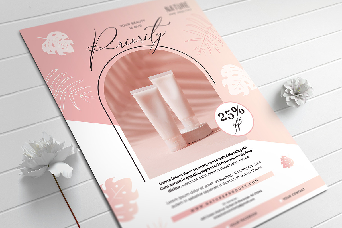 Skin Care Flyer, a Flyer Template by Aarley Kaiven (Photo 2 of 3)