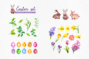 Easter watercolor set, a Seasonal Illustration by Where summer is (Thumbnail 5 of 11)