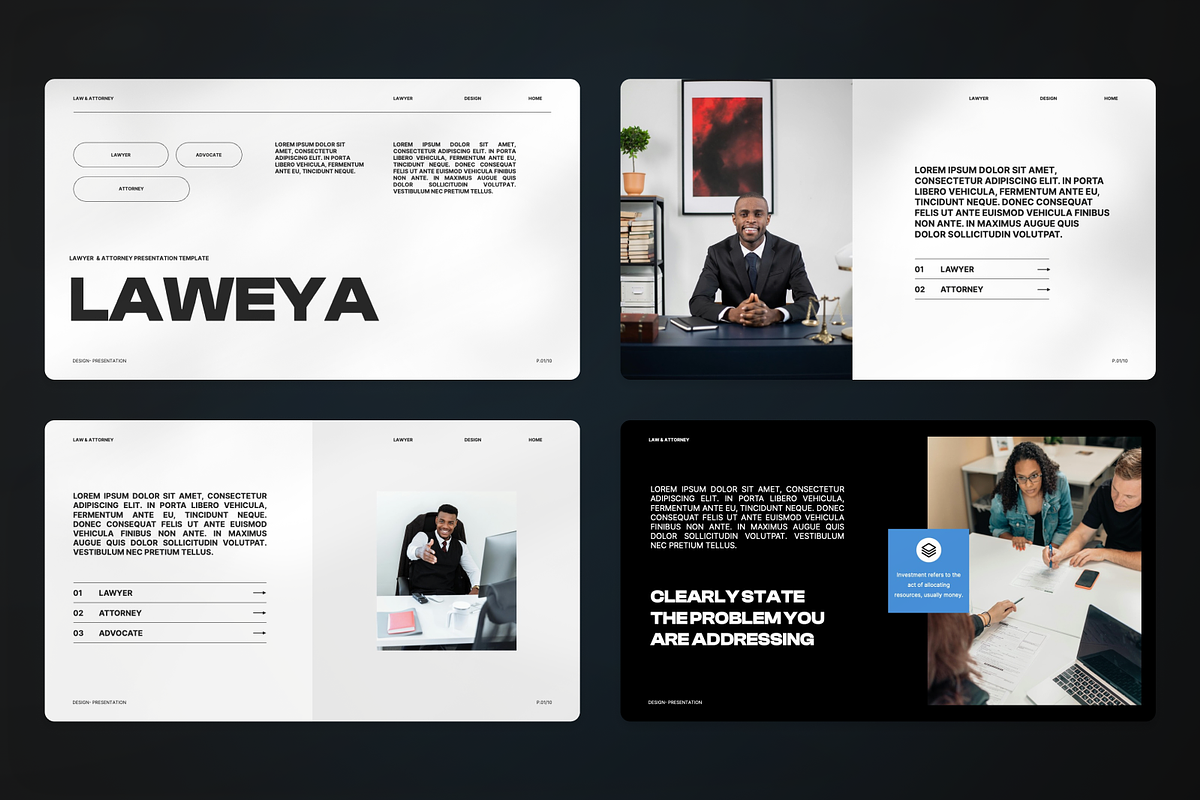 Lawyer & Attorney Google Slide, a Presentation Template by SquidPixey (Photo 2 of 7)