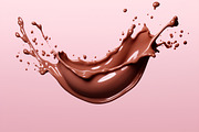 Chocolate splash. 51 images, a Food Illustration by Handmadefont (Thumbnail 3 of 12)