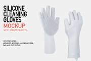 SILICONE GLOVES MOCK-UP (ONLY COLOR), a Product Mockup by Moonlight Creative (Thumbnail 4 of 5)
