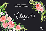 Watercolor flower Clip Art - Elise, an Illustration by Elly Studio (Thumbnail 8 of 8)