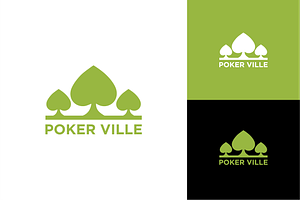 Poker Ville Logo Simple, a Branding & Logo Template by zaqilogo