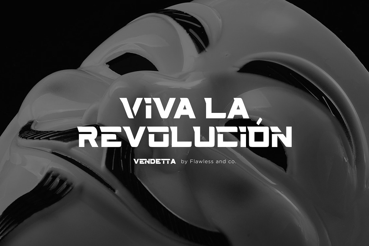 Vendetta - Sport Display Font, a Serif Font by Flawless And Co (Photo 4 of 10)