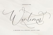 Wantemar - modern calligraphy font