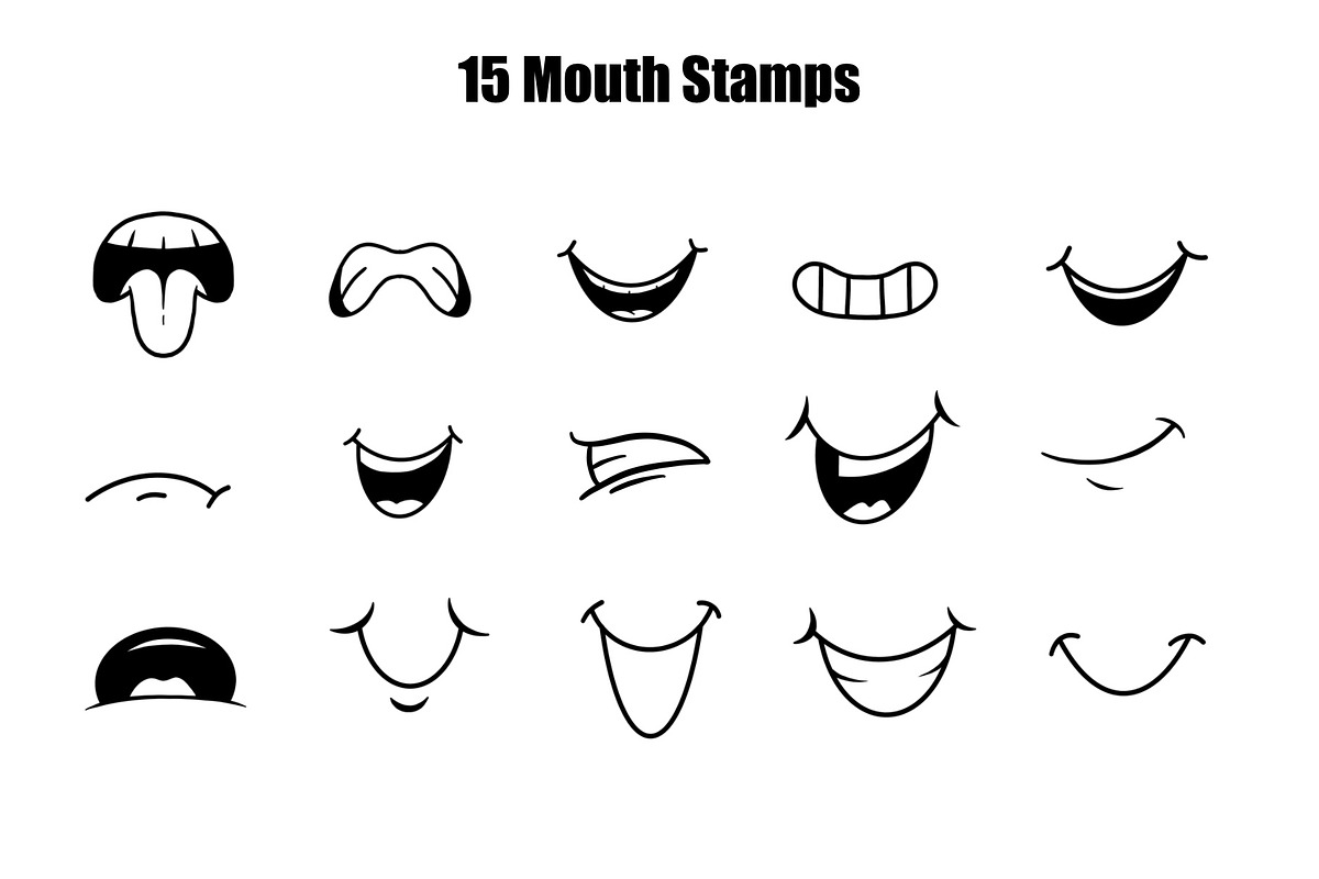 Character Builder Stamps - Procreate, a Brush Add-On by aivos (Photo 5 of 9)